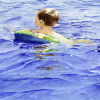 First Swim by Wendy Hazen